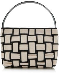 St. Agni - Border Woven Leather Mini Tote Bag - Lyst