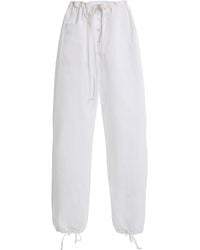 Victoria Beckham - Cargo Cotton Trousers - Lyst