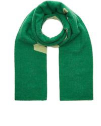 Acne Studios Toronty Logo-knit Wool-blend Scarf - Green
