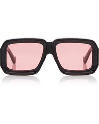 Loewe Paula Ibiza Original 49mm Square Sunglasses in Orange | Lyst
