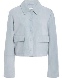 By Malene Birger - Annie Cropped Suede Jacket - Lyst