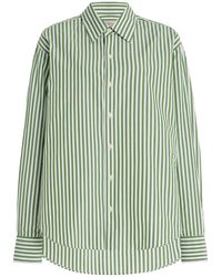 Comme Si - La Classica Striped Cotton-Poplin Shirt - Lyst