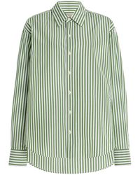 Comme Si - La Classica Striped Cotton-Poplin Shirt - Lyst