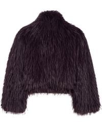 Apparis - Ginette Faux Fur Cropped Jacket - Lyst