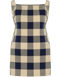 High Sport - Asher Gingham Cotton-blend Knit Apron Top - Lyst