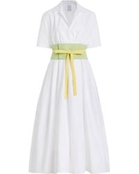 Rosie Assoulin - Exclusive Obi Cotton-Poplin Midi Shirt Dress - Lyst