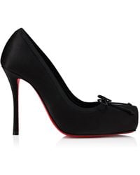Christian Louboutin - Cassia Nodo 100Mm Crepe-Satin Pumps - Lyst