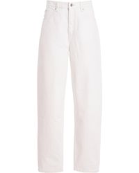 FRAME - The Neat Rigid High-Rise Barrel-Leg Jeans - Lyst