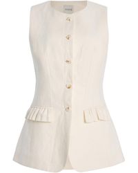 Posse - Matilda Linen Vest - Lyst