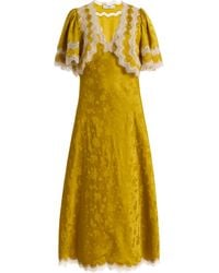 Sea - Shay Jacquard Midi Cape Dress - Lyst