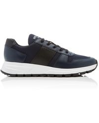 prada vitello plume leather sneakers