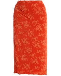 SIR. - Blanca Floral Jacquard Midi Wrap Skirt - Lyst
