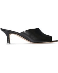 The Row - Ella Leather Kitten Mules - Lyst