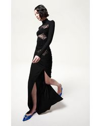 Giambattista Valli - Lace Cutout Jersey Maxi Dress - Lyst