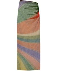 Cala De La Cruz - Exclusive La Isla Patella Sparkling Mesh Skirt - Lyst