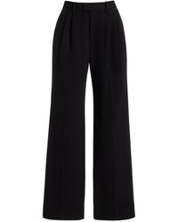 FAVORITE DAUGHTER - The Low Favorite Pleated Twill Wide-leg Pants - Lyst
