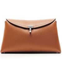 TOTEME - T-Lock Leather Clutch - Lyst