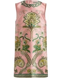ALÉMAIS - Exclusive Marion Printed Twill Mini Dress - Lyst