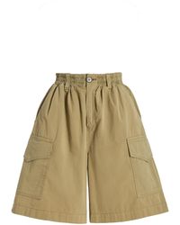 Sea - Karina Cotton Knee-length Cargo Shorts - Lyst