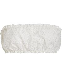 Juillet - Exclusive Lee Broderie Anglaise Bandeau Bikini Top - Lyst