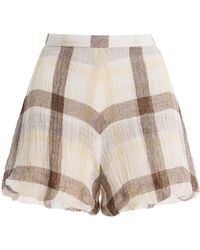 Lisa Marie Fernandez - Exclusive Pouf Linen-Blend Gauze Shorts - Lyst
