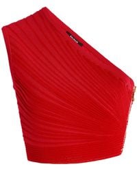 Balmain - Short One-Shoulder Top - Lyst