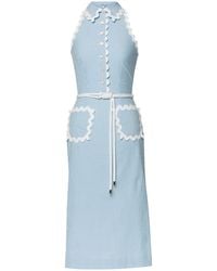 a line wedding dress with plunging v neck A-line Deep V neck 3D Lace Applique Wedding Dress Long Sleeve Rustic W –  SELINADRESS main image 0