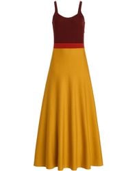 Gabriela Hearst - Flaminius Colorblock Wool Midi Dress - Lyst