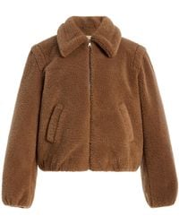 FRAME - The Teddy Bomber Jacket - Lyst