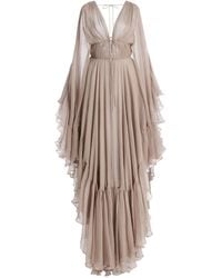 Harithand - Nerina Ruffled Silk Georgette Maxi Dress - Lyst