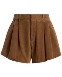 FRAME - The Suede Utility Shorts - Lyst