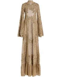 Ulla Johnson - Leah Crochet Knit Maxi Dress - Lyst