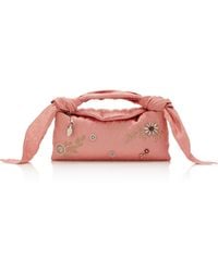 Erdem - Bloom Embellished Satin East West Bag - Lyst