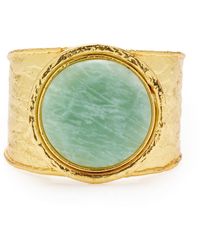 Sylvia Toledano - Sphere Golden Brass Amazonite Cuff - Lyst
