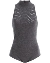 Paris Georgia Basics - Mona Knit Bodysuit - Lyst