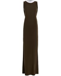 K.ngsley - Kort Layered Cotton Jersey Maxi Dress - Lyst