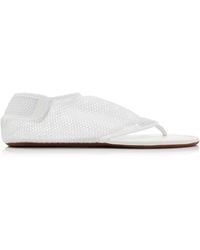 Alaïa - Flex Mesh Thong Sandals - Lyst