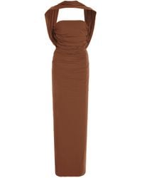 Maygel Coronel - Exclusive Mullet Jersey Strapless Maxi Dress - Lyst