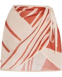 SIR. - Exclusive Riviera Silk-Wool Mini Sarong - Lyst