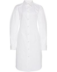 Bottega Veneta - Stretch Poplin Shirt Dress - Lyst