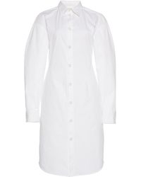 Bottega Veneta - Stretch Poplin Shirt Dress - Lyst