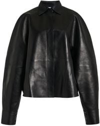 Givenchy - Cocoon Leather Shirt - Lyst