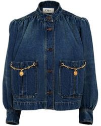 Chloé - Horse Capsule Denim Jacket - Lyst