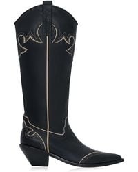 Johanna Ortiz - Freedom Step 65Mm Leather Cowboy Boots - Lyst