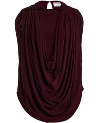 Brandon Maxwell - Astor Draped Top - Lyst