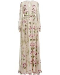 Giambattista Valli - Silk Floral Maxi Dress - Lyst