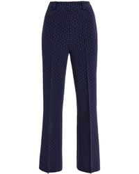 High Sport - Charlie Cotton-Blend Geo-Jacquard Flared Pants - Lyst