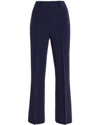 High Sport - Charlie Cotton-Blend Geo-Jacquard Flared Pants - Lyst