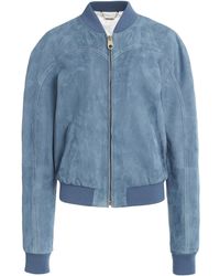 Chloé - Suede Bomber Jacket - Lyst