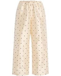 DONNI. - The Polka-Dot Silk Taffeta Cargo Pants - Lyst